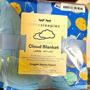 Little Sleepies Cookies and Milk cloud Blanket